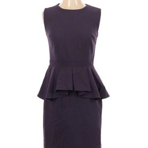 Rush Purple Peplum Dress w/ Belt